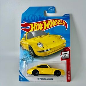 Hot Wheels Porsche Series ‘96 Porsche 911 Carrera Yellow 2/5 New 2018 72/250